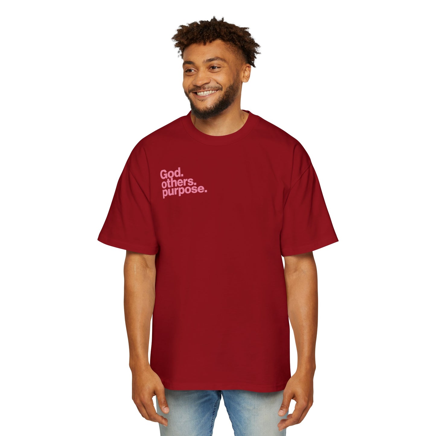 Red Lead with Love Heavy Oversized Tee
