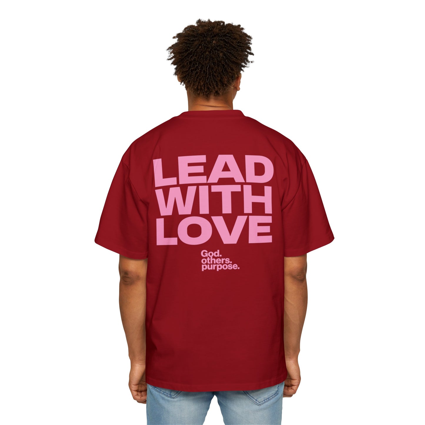 Red Lead with Love Heavy Oversized Tee