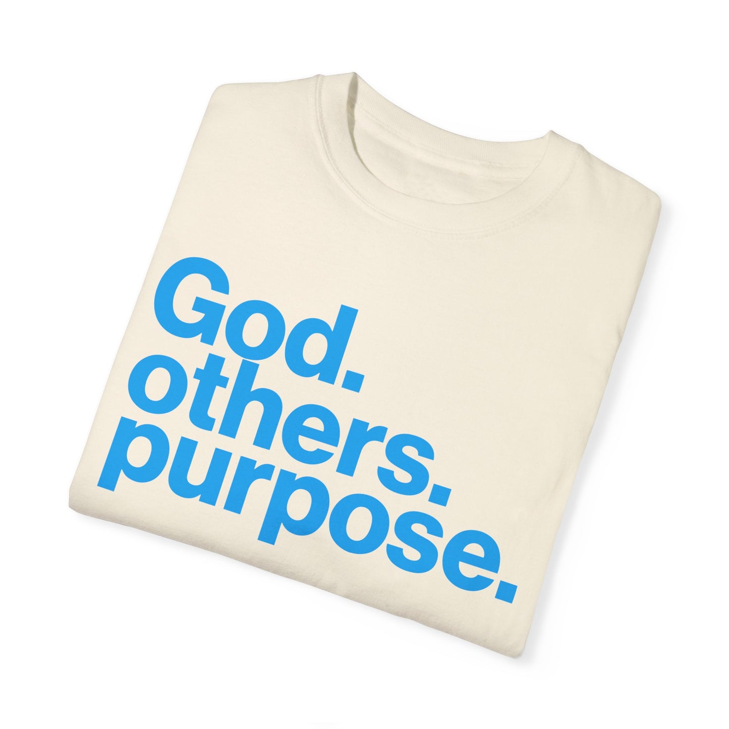 Unisex Cream Garment-Dyed T-shirt