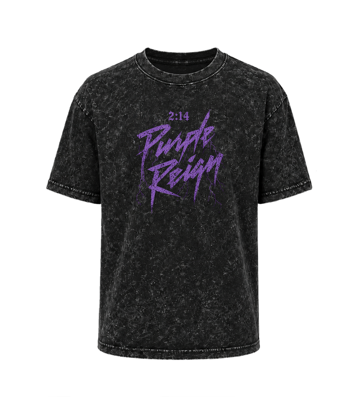 214 Purple Reign Black/Purple Tee
