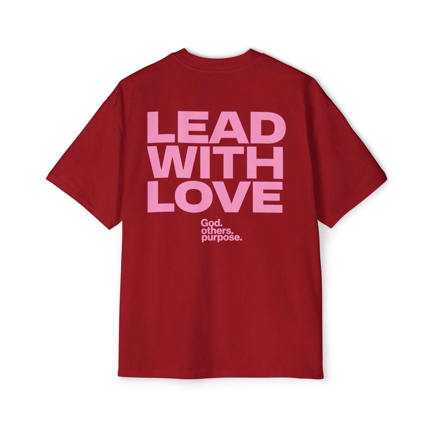 Red Lead with Love Heavy Oversized Tee