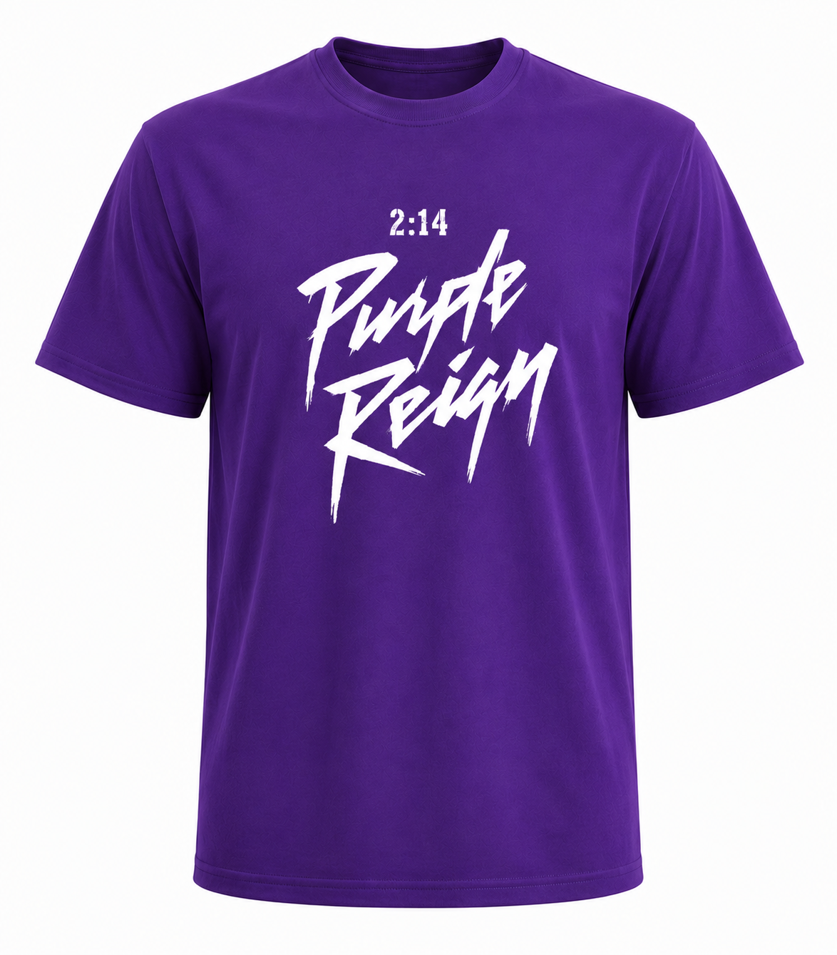 2:14 Purple Reign White Logo (Purple Tee)