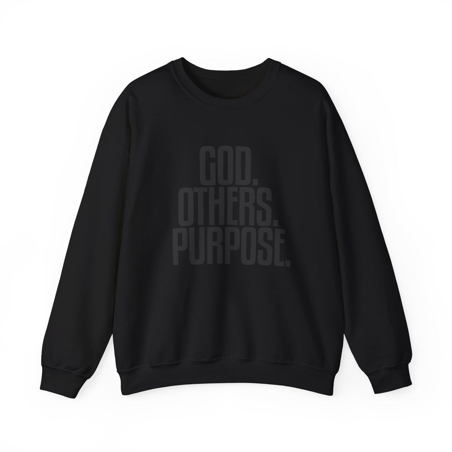 Limited Edition God Others and Purpose Crewneck (Spangled Lettering)