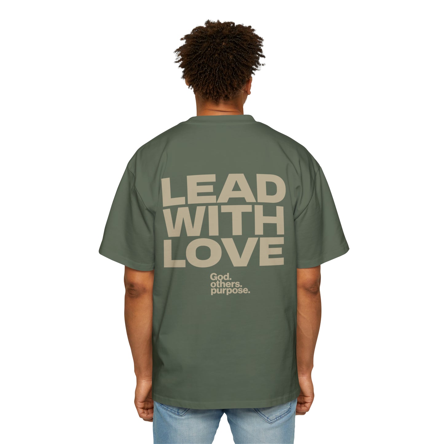 Lead with Love Heavy Oversized Tee