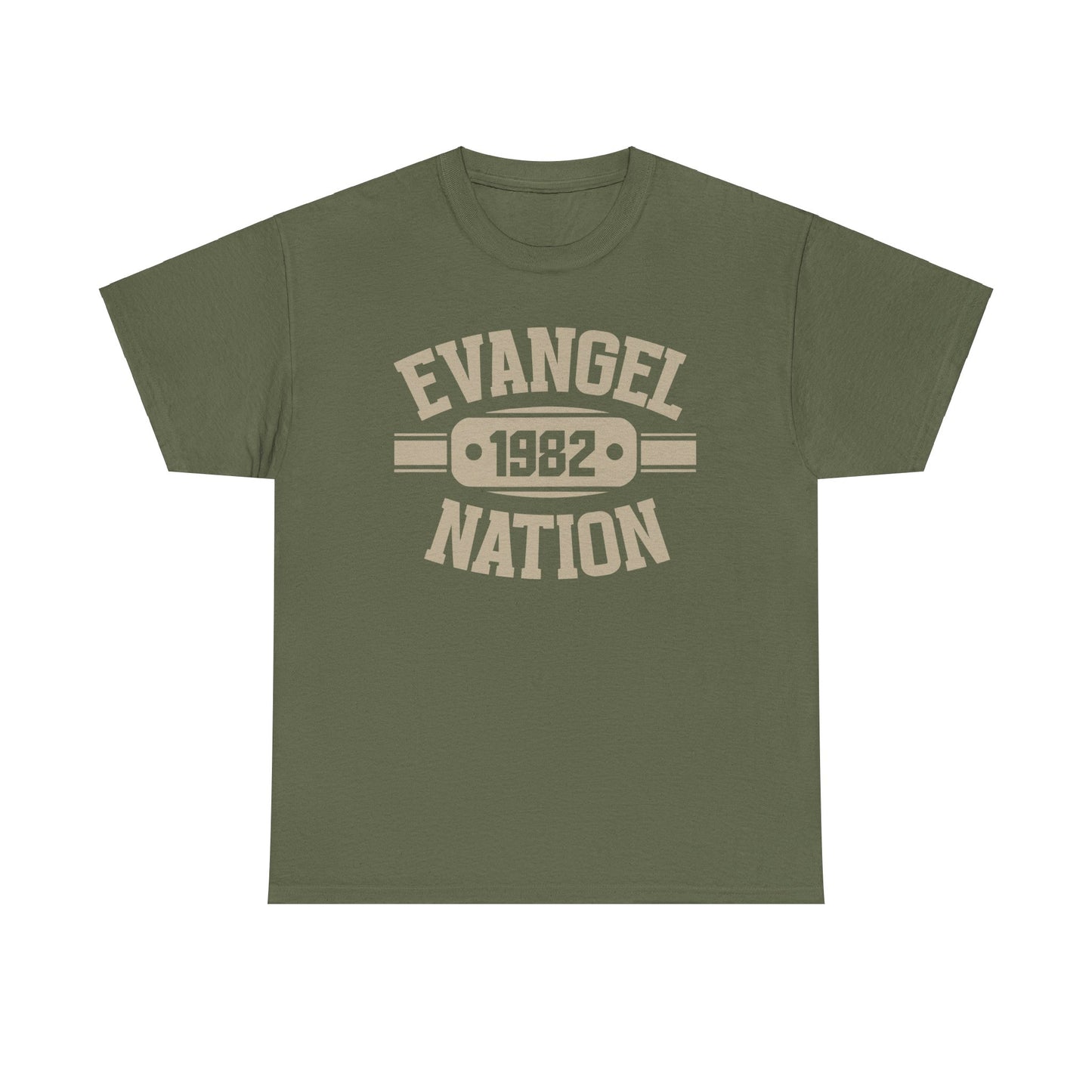 Military Green Evangel Nation Unisex Heavy Cotton Tee