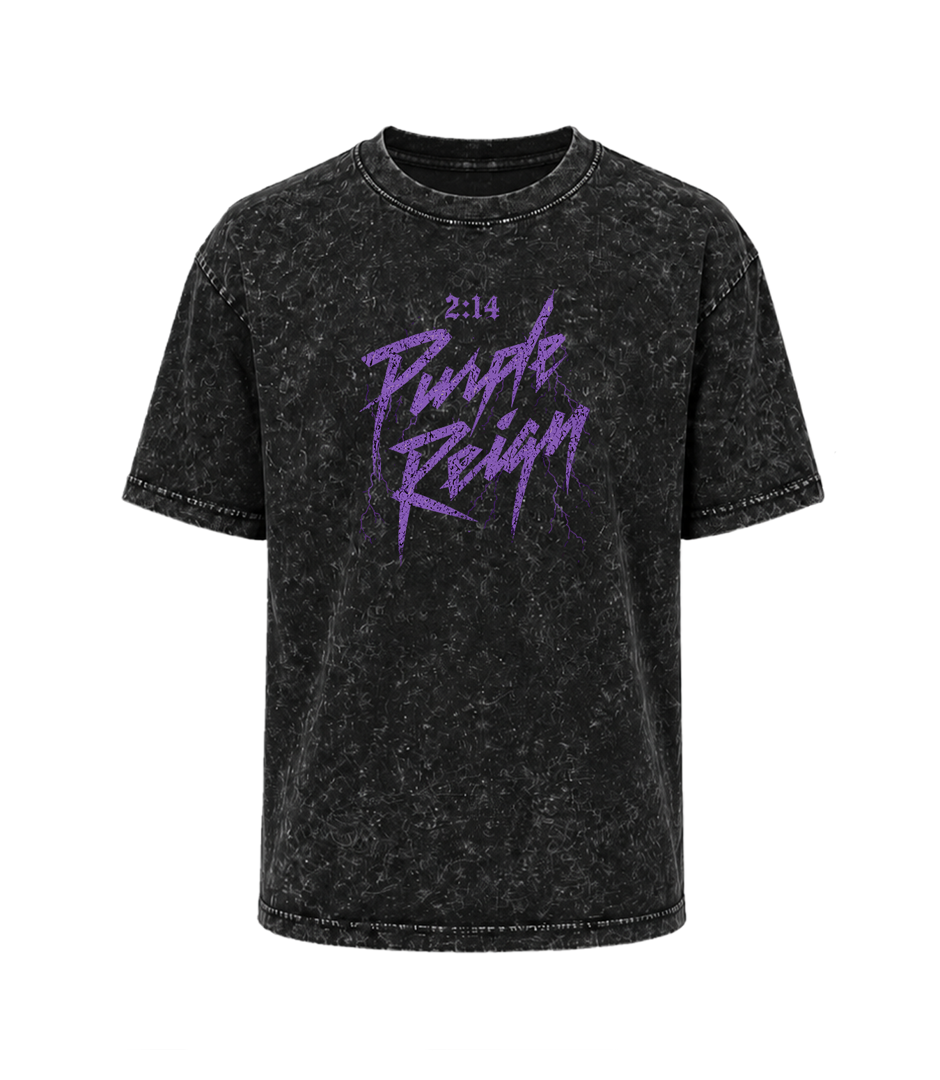 214 Purple Reign Black/Purple Tee