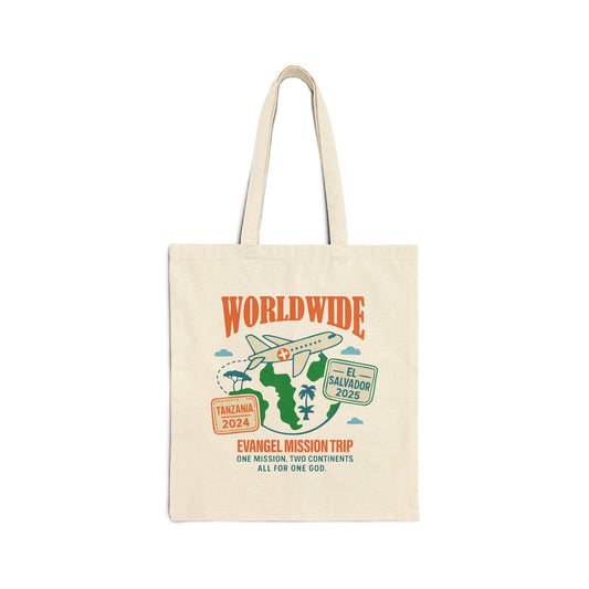 World Missions Cotton Canvas Tote Bag