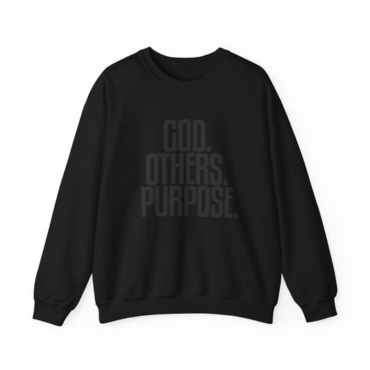 Limited Edition God Others and Purpose Crewneck (Spangled Lettering)