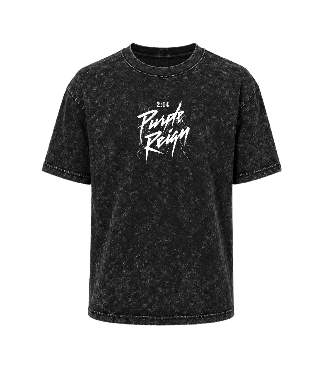2:14 Purple Reign White Logo Tee